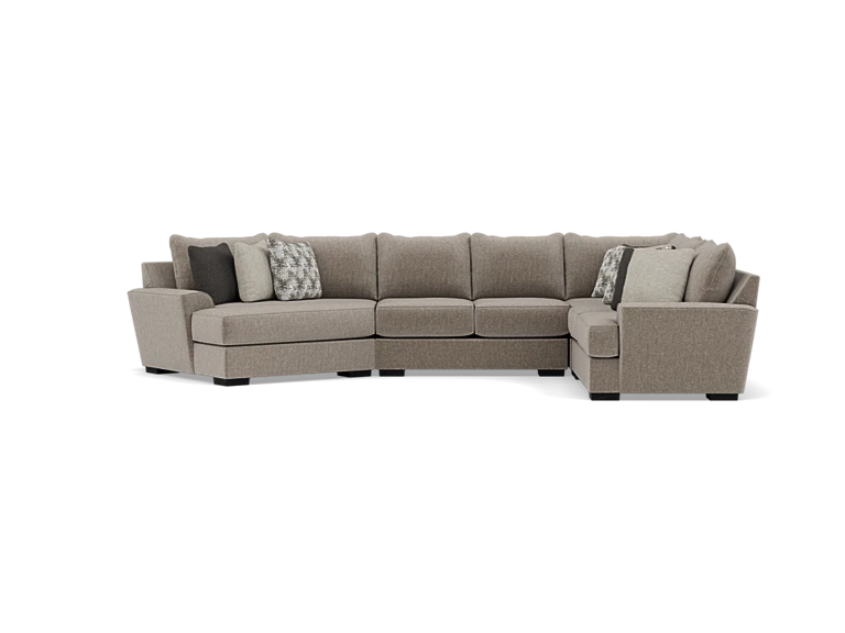 Fortune 3-Pc. Cuddler Chaise Sectional
